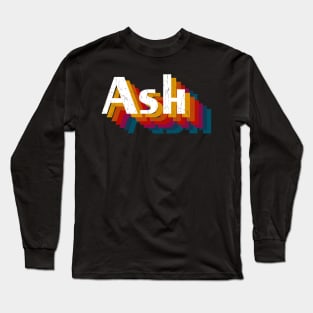 retro vintage Ash Long Sleeve T-Shirt